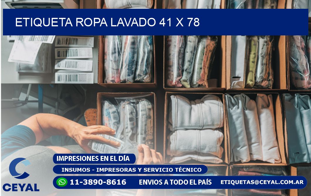 ETIQUETA ROPA LAVADO 41 x 78