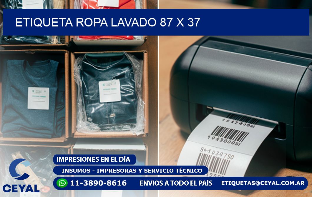 ETIQUETA ROPA LAVADO 87 x 37