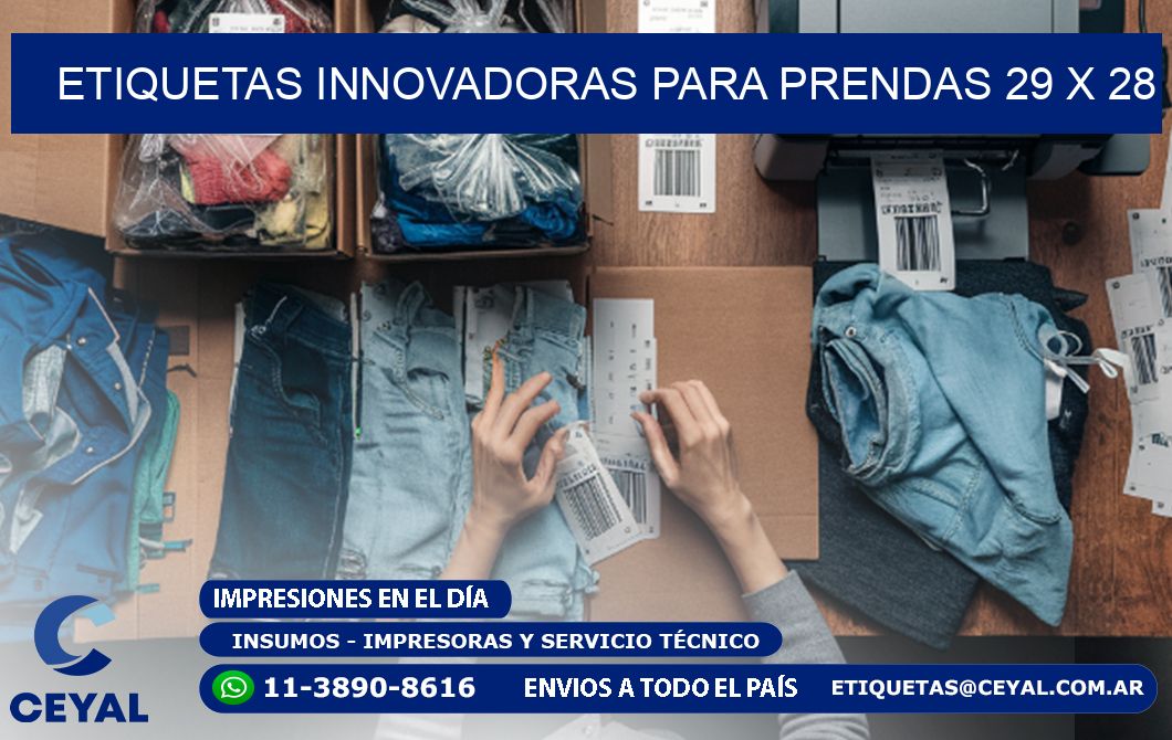 ETIQUETAS INNOVADORAS PARA PRENDAS 29 x 28