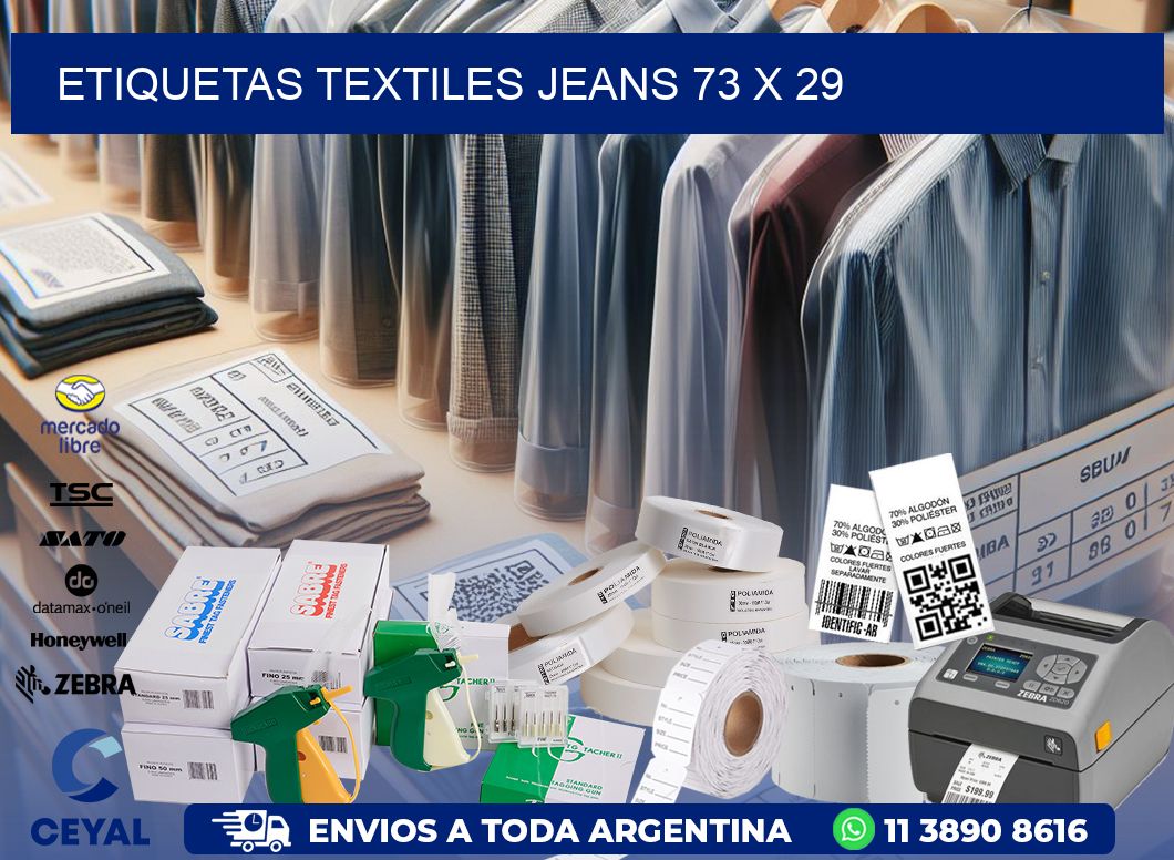 ETIQUETAS TEXTILES JEANS 73 x 29