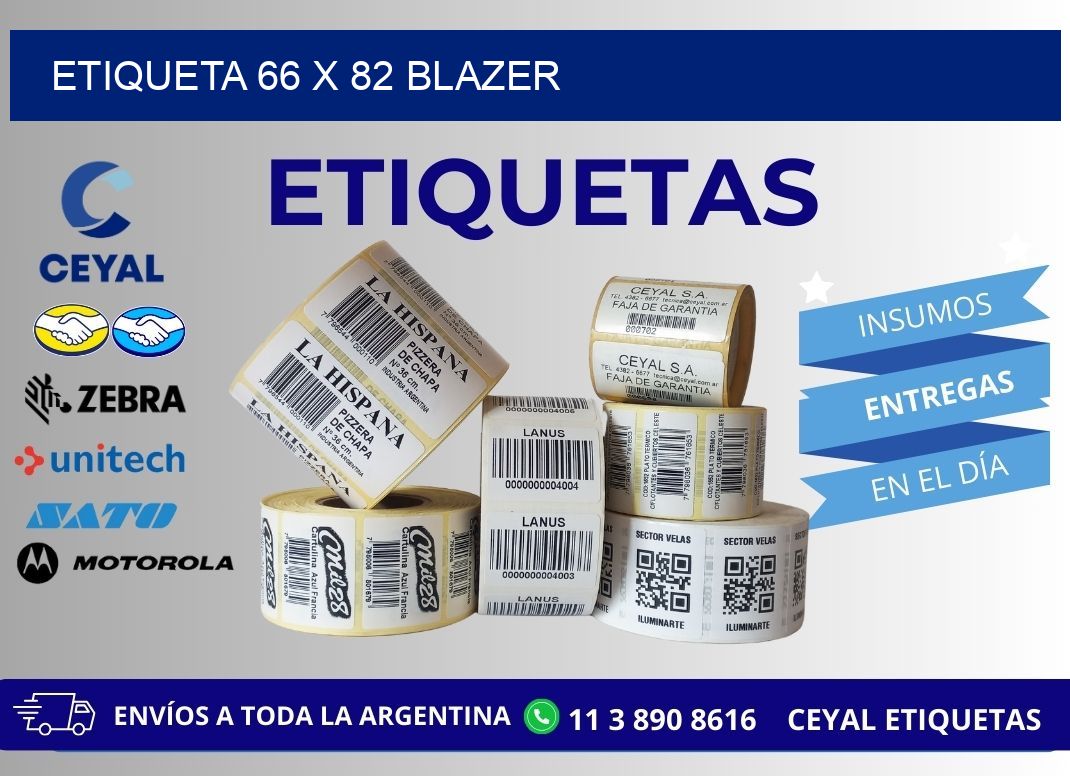 Etiqueta 66 x 82 blazer