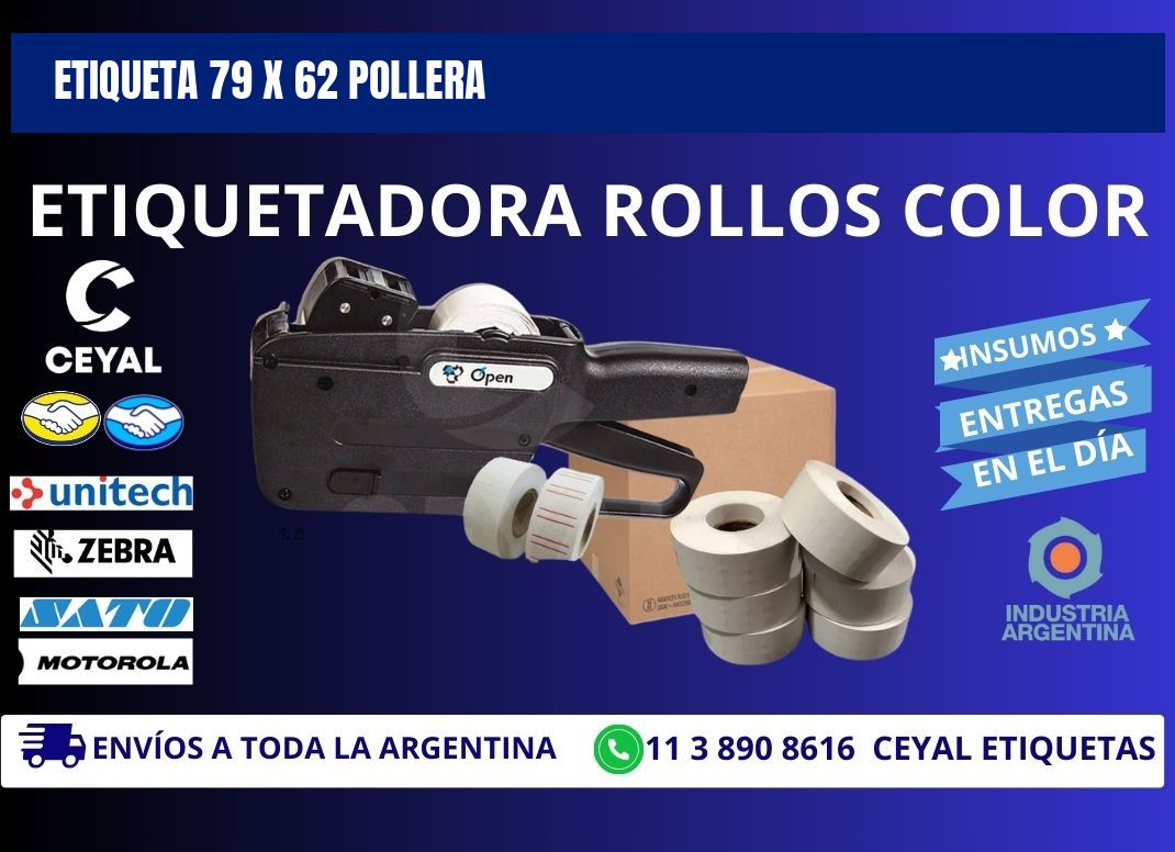 Etiqueta 79 x 62 pollera