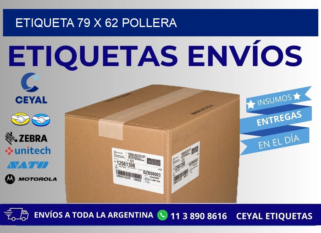 Etiqueta 79 x 62 pollera