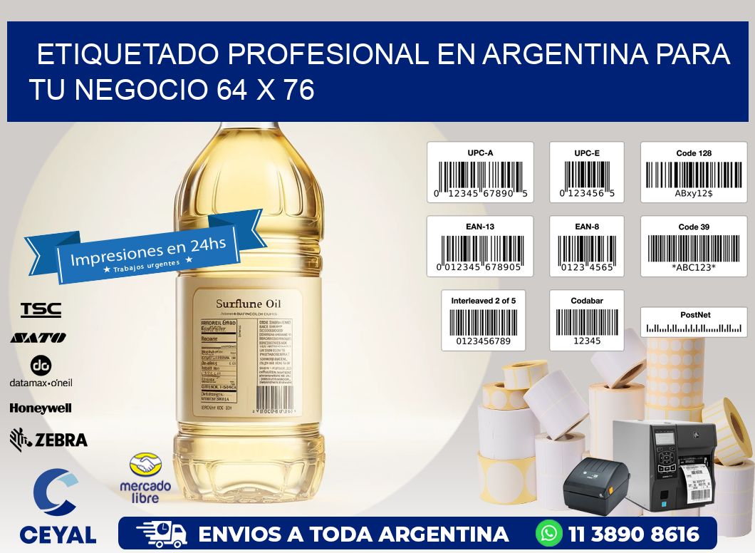 Etiquetado Profesional en Argentina para tu Negocio 64 x 76