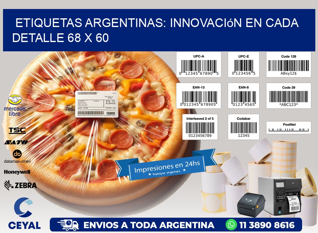 Etiquetas Argentinas: Innovación en Cada Detalle 68 x 60