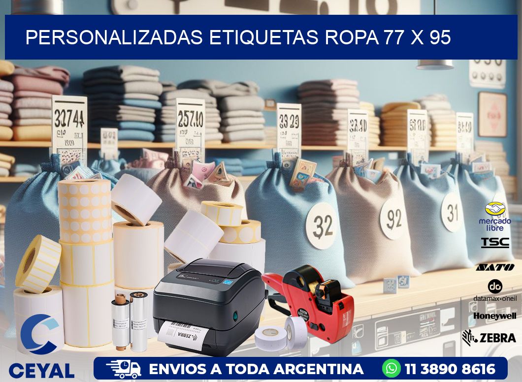 PERSONALIZADAS ETIQUETAS ROPA 77 x 95