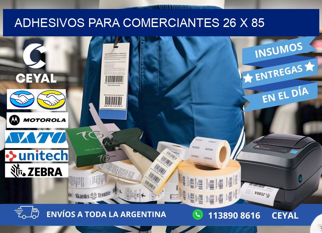 ADHESIVOS PARA COMERCIANTES 26 x 85