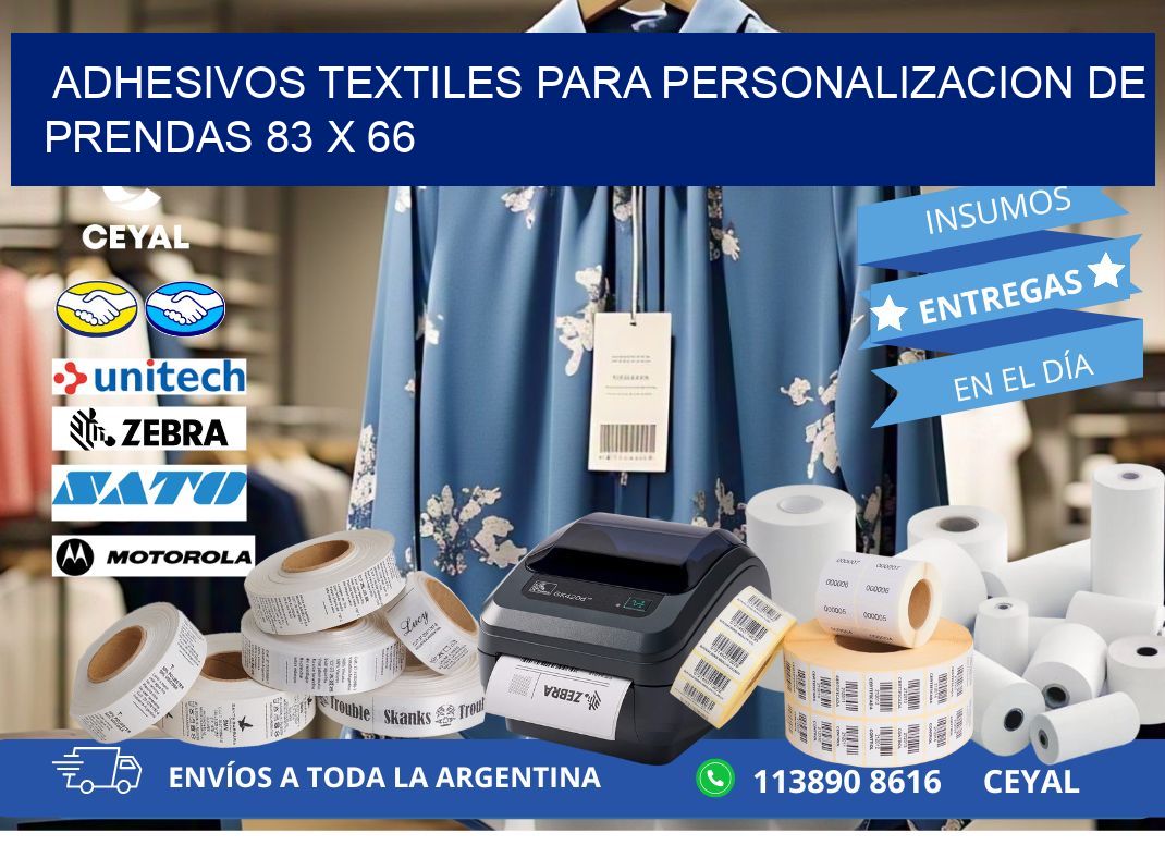 ADHESIVOS TEXTILES PARA PERSONALIZACION DE PRENDAS 83 x 66