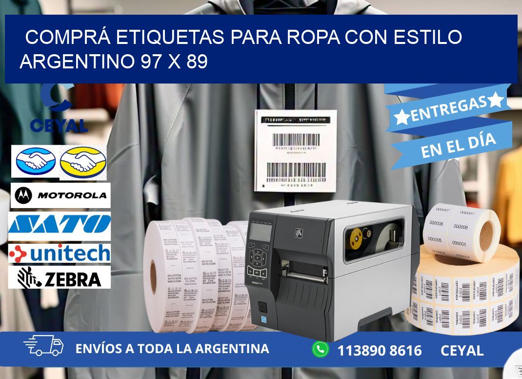 COMPRÁ ETIQUETAS PARA ROPA CON ESTILO ARGENTINO 97 x 89