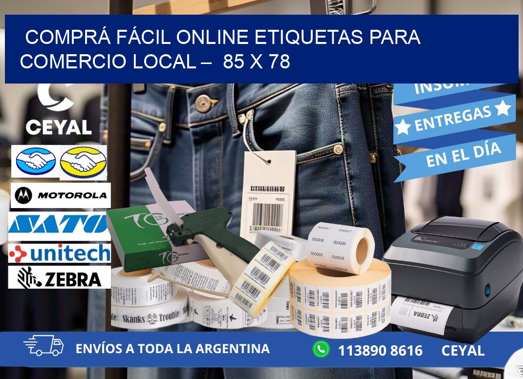 COMPRÁ FÁCIL ONLINE ETIQUETAS PARA COMERCIO LOCAL –  85 x 78