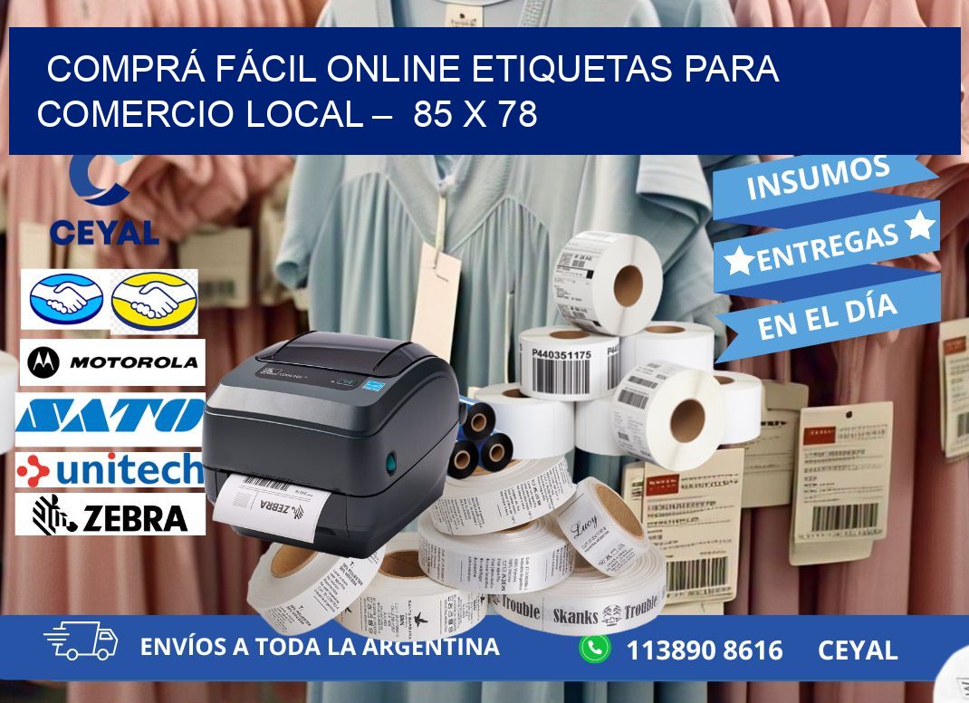 COMPRÁ FÁCIL ONLINE ETIQUETAS PARA COMERCIO LOCAL –  85 x 78