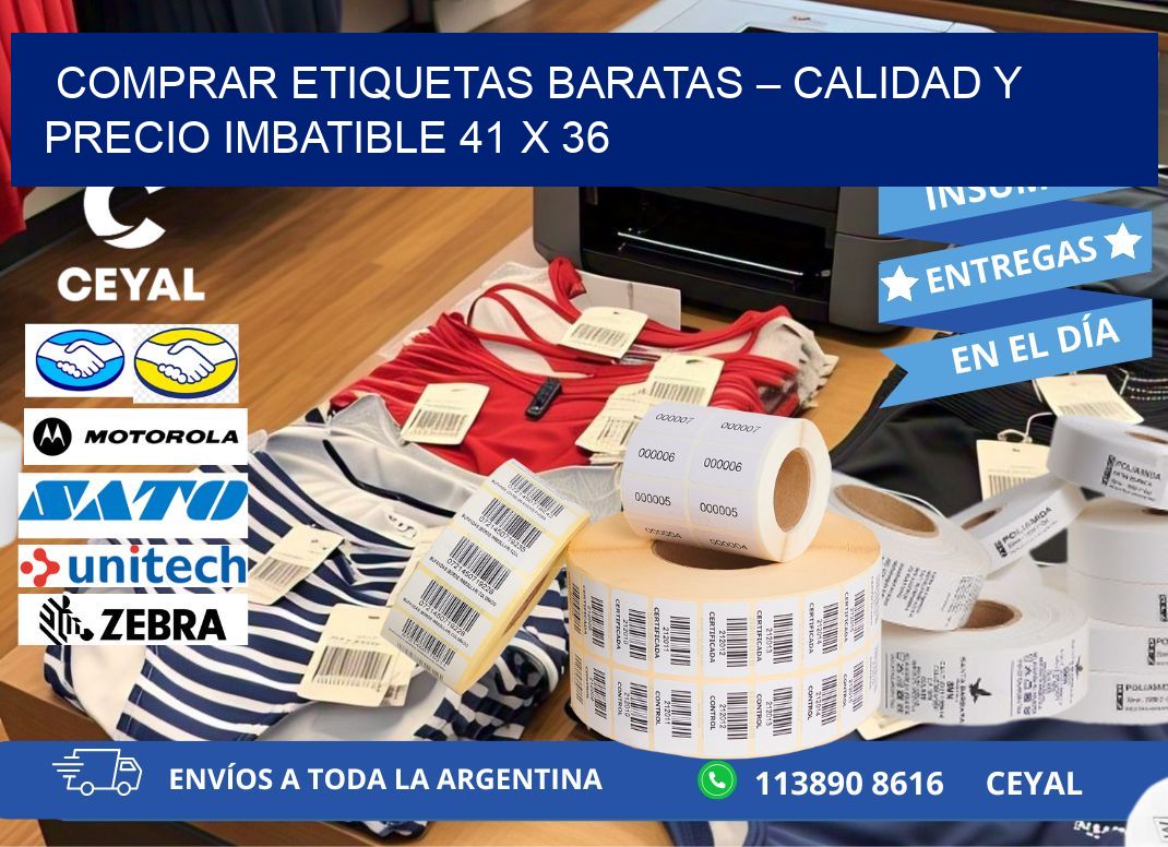 COMPRAR ETIQUETAS BARATAS – CALIDAD Y PRECIO IMBATIBLE 41 x 36