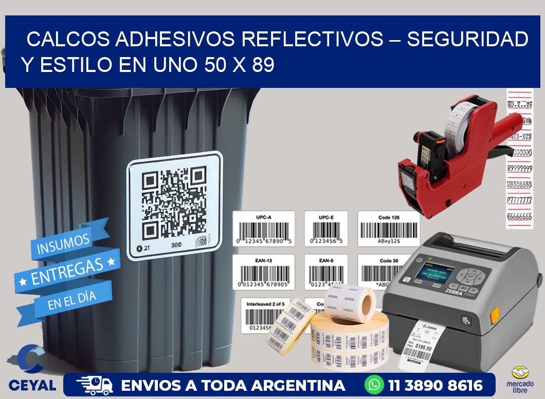 Calcos Adhesivos Reflectivos – Seguridad y Estilo en Uno 50 x 89