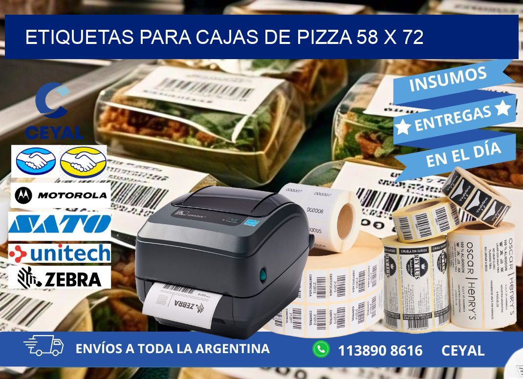 ETIQUETAS PARA CAJAS DE PIZZA 58 x 72