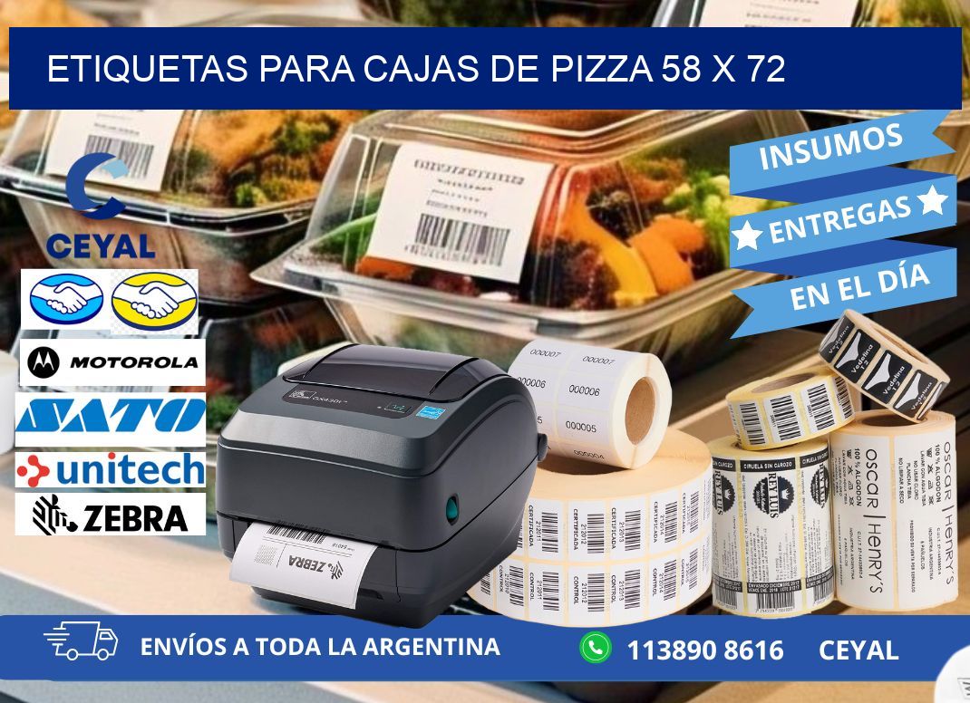 ETIQUETAS PARA CAJAS DE PIZZA 58 x 72