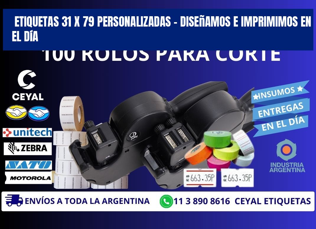 Etiquetas 31 x 79 Personalizadas – Diseñamos e Imprimimos en el Día