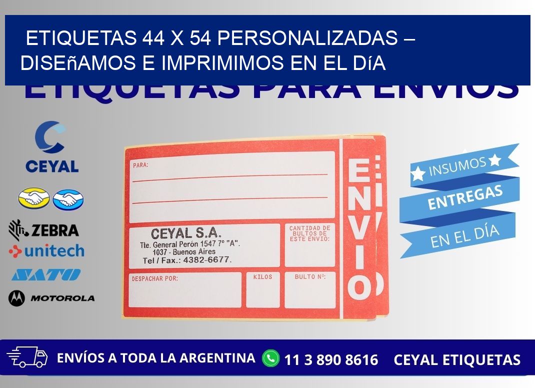 Etiquetas 44 x 54 Personalizadas – Diseñamos e Imprimimos en el Día