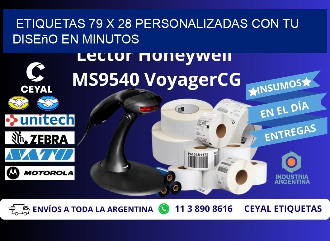 Etiquetas 79 x 28 Personalizadas con Tu Diseño en Minutos