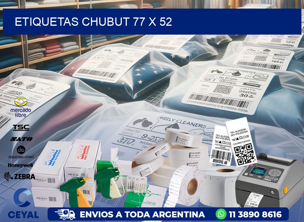 Etiquetas Chubut 77 x 52