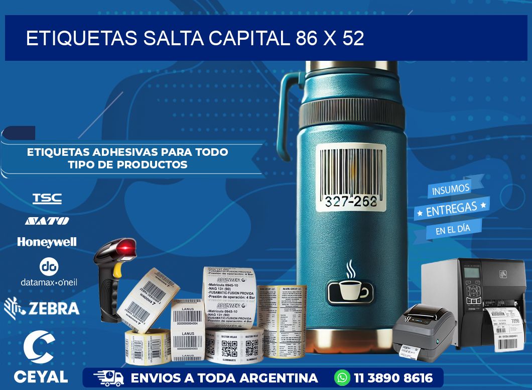 Etiquetas Salta Capital 86 x 52