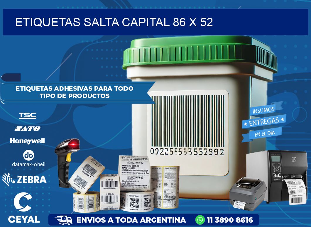 Etiquetas Salta Capital 86 x 52