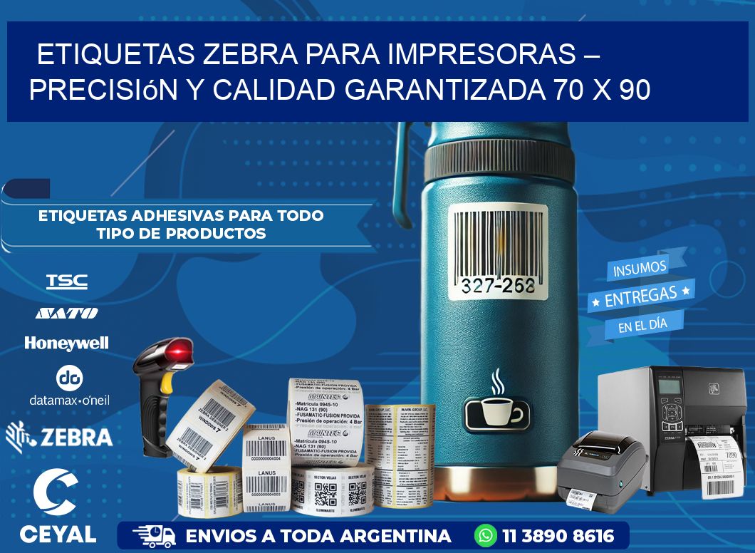 Etiquetas Zebra para Impresoras – Precisión y Calidad Garantizada 70 x 90