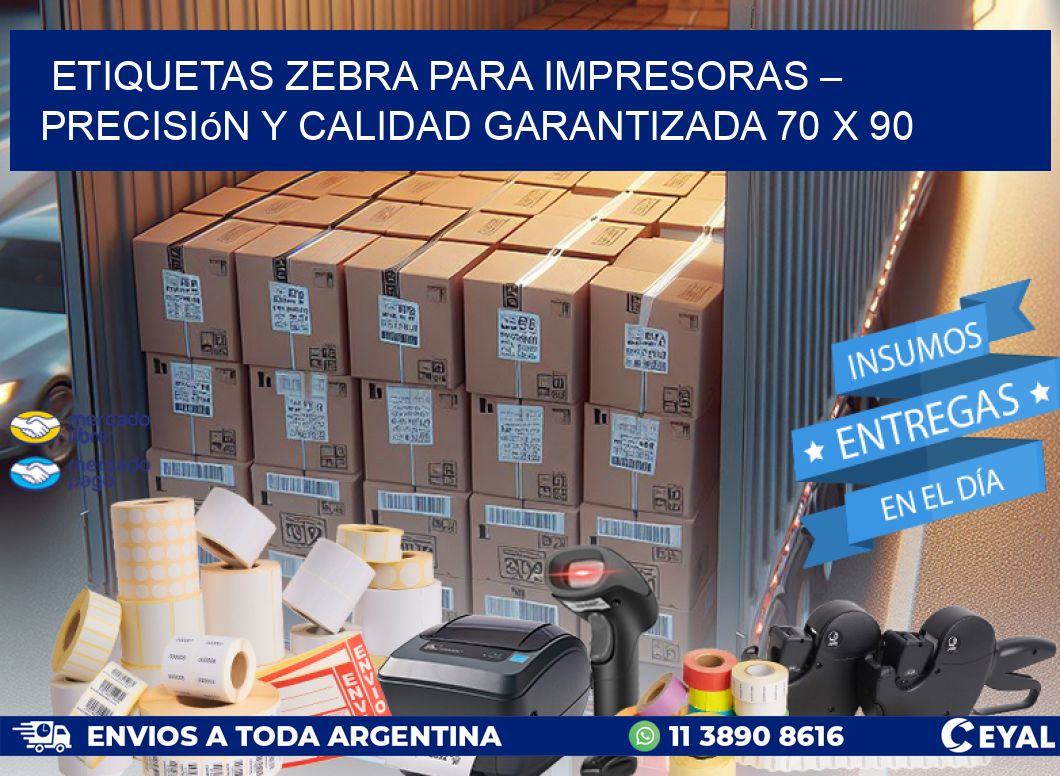 Etiquetas Zebra para Impresoras – Precisión y Calidad Garantizada 70 x 90