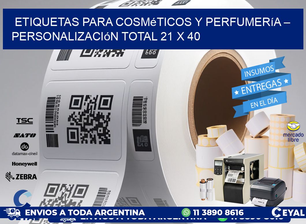 Etiquetas para Cosméticos y Perfumería – Personalización Total 21 x 40