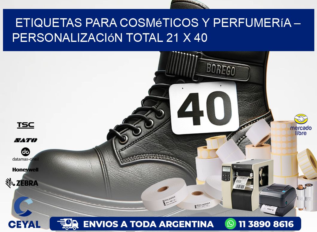 Etiquetas para Cosméticos y Perfumería – Personalización Total 21 x 40