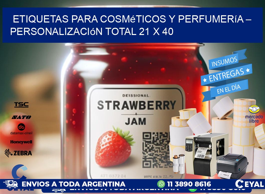 Etiquetas para Cosméticos y Perfumería – Personalización Total 21 x 40