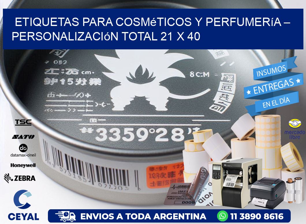 Etiquetas para Cosméticos y Perfumería – Personalización Total 21 x 40