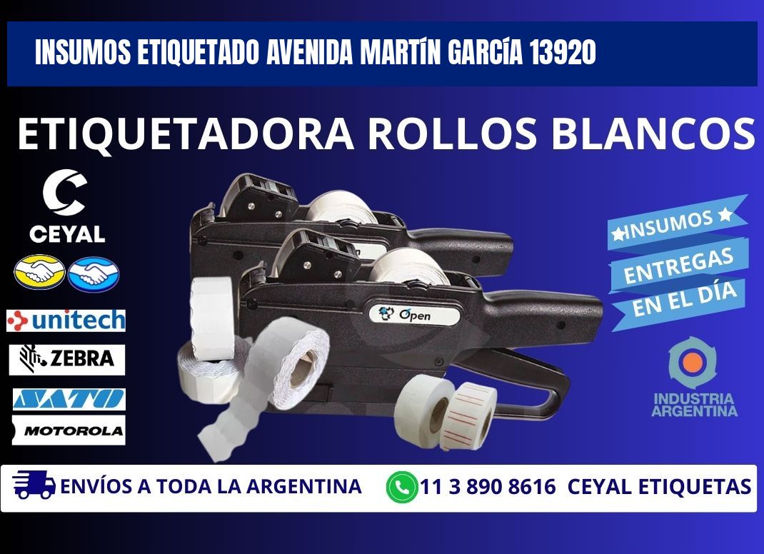 INSUMOS ETIQUETADO Avenida Martín García 13920