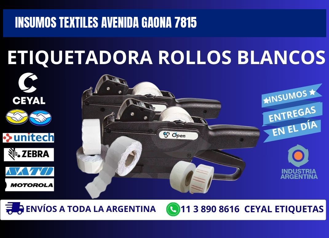 INSUMOS TEXTILES AVENIDA GAONA 7815