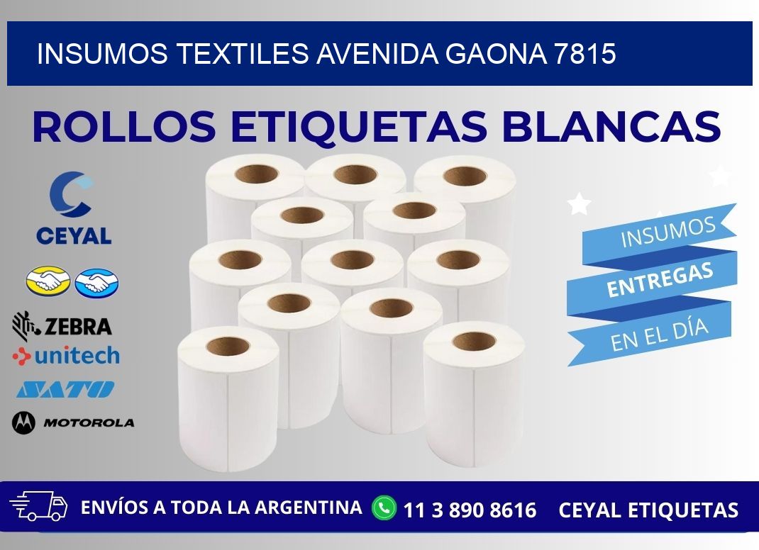 INSUMOS TEXTILES AVENIDA GAONA 7815