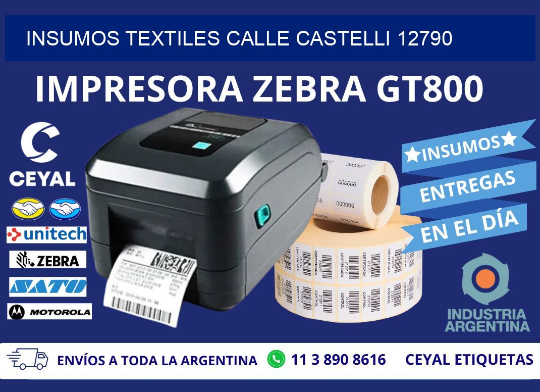 INSUMOS TEXTILES CALLE CASTELLI 12790