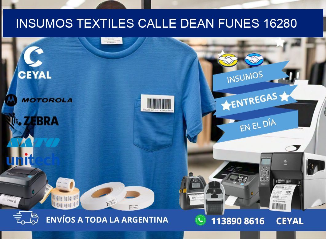 INSUMOS TEXTILES CALLE DEAN FUNES 16280