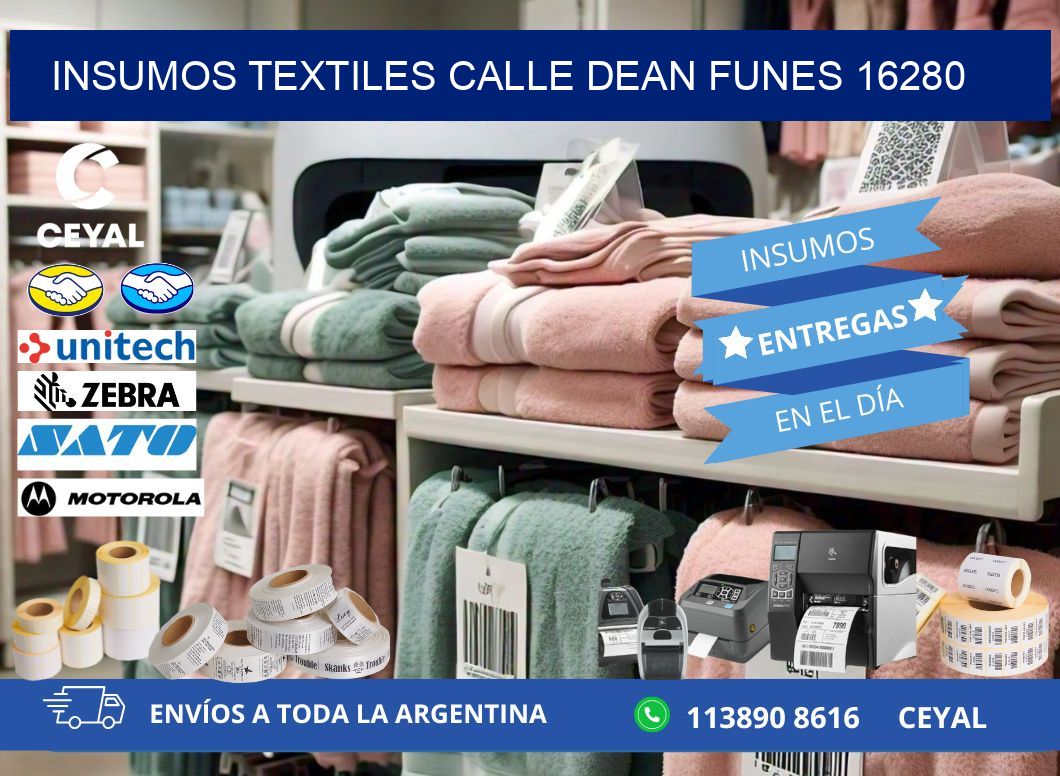 INSUMOS TEXTILES CALLE DEAN FUNES 16280