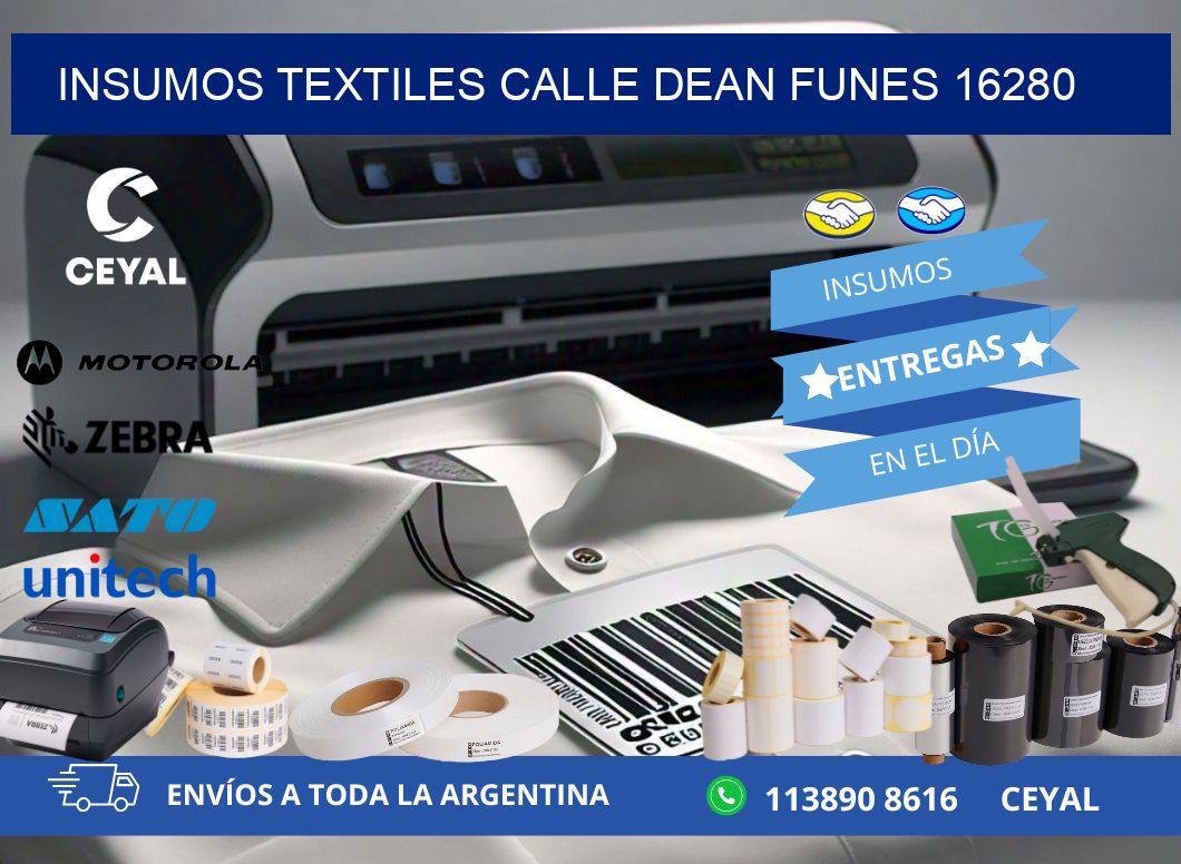 INSUMOS TEXTILES CALLE DEAN FUNES 16280