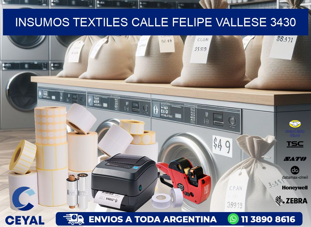 INSUMOS TEXTILES CALLE FELIPE VALLESE 3430