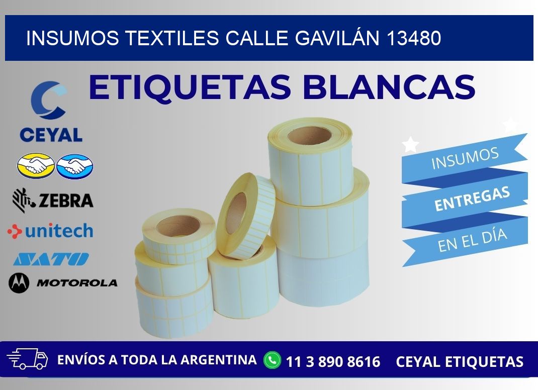 INSUMOS TEXTILES CALLE GAVILÁN 13480