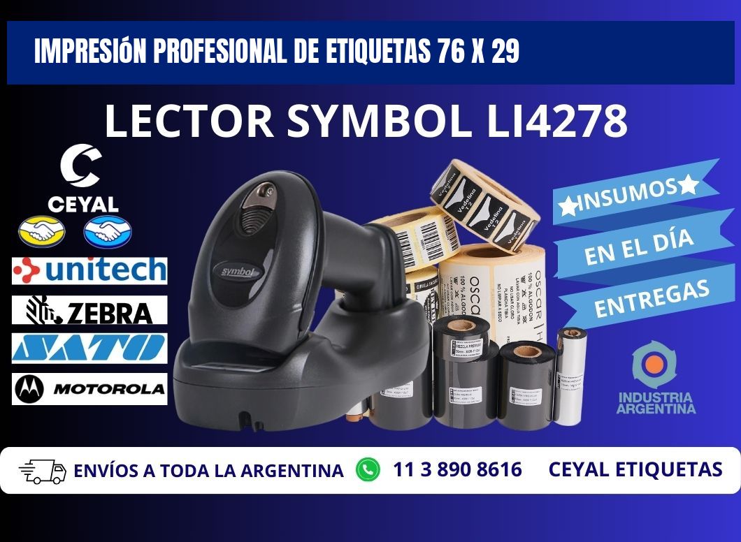 Impresión Profesional de Etiquetas 76 x 29