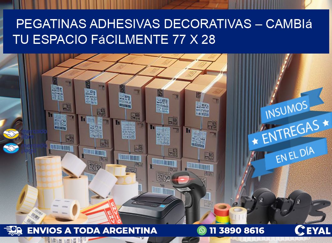 Pegatinas Adhesivas Decorativas – Cambiá Tu Espacio Fácilmente 77 x 28