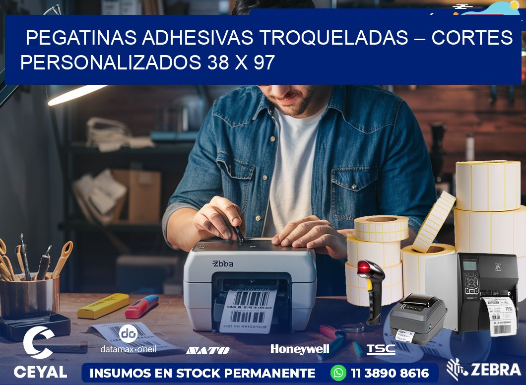 Pegatinas Adhesivas Troqueladas – Cortes Personalizados 38 x 97