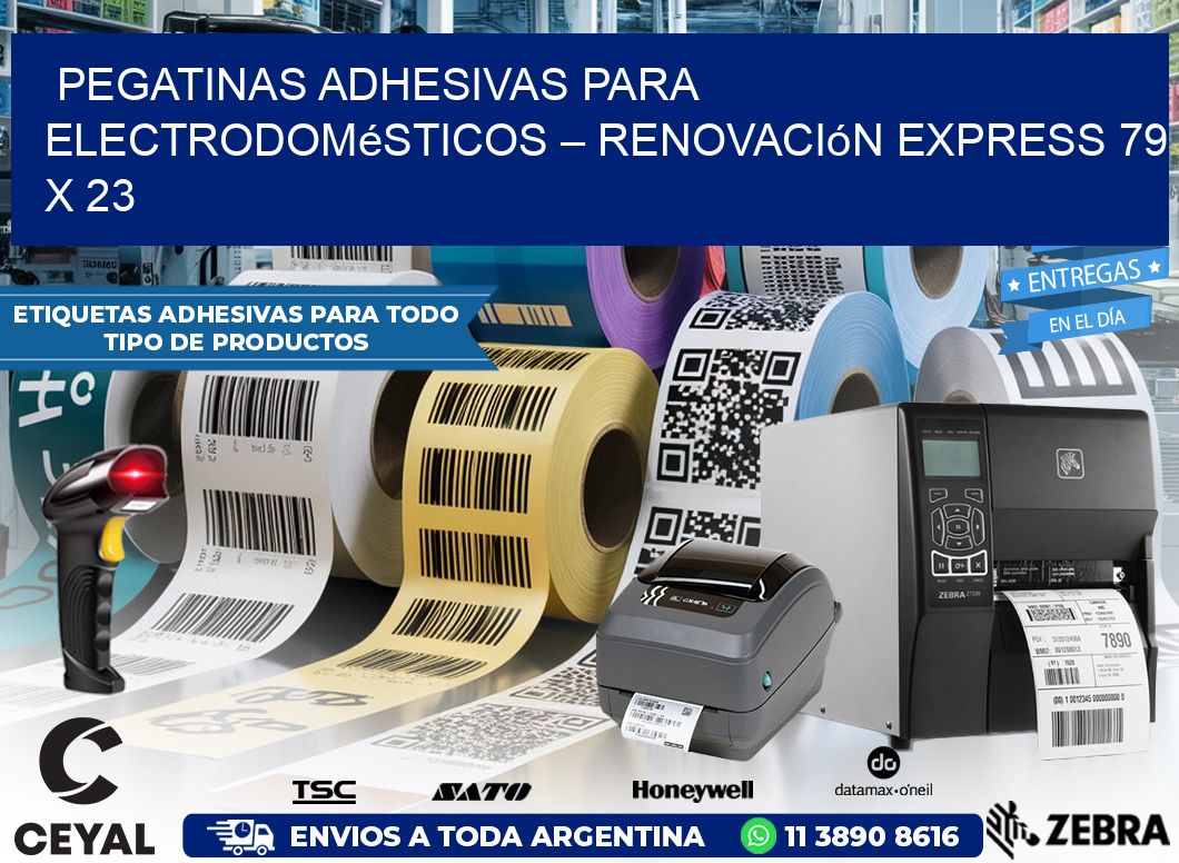 Pegatinas Adhesivas para Electrodomésticos – Renovación Express 79 x 23