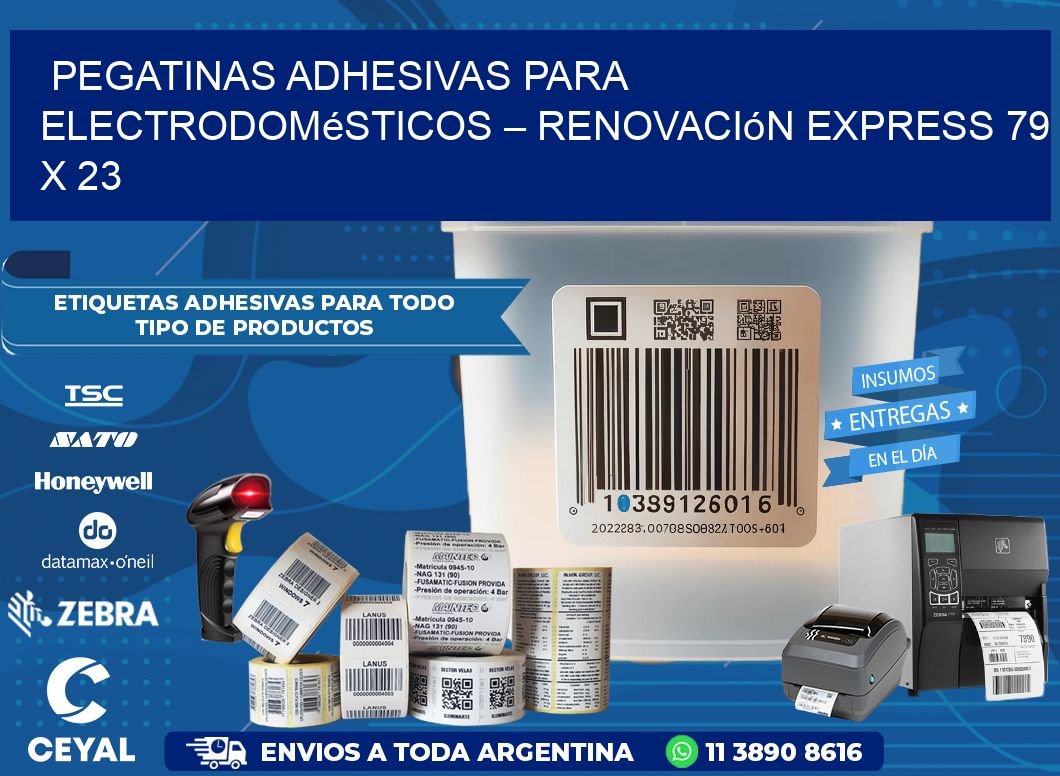 Pegatinas Adhesivas para Electrodomésticos – Renovación Express 79 x 23