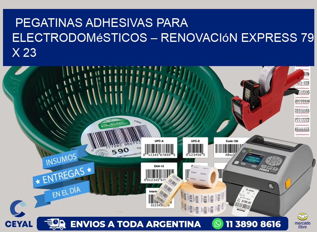 Pegatinas Adhesivas para Electrodomésticos – Renovación Express 79 x 23