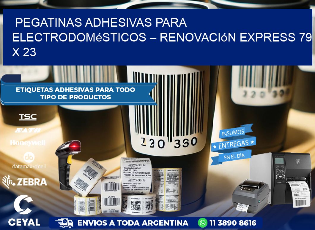 Pegatinas Adhesivas para Electrodomésticos – Renovación Express 79 x 23