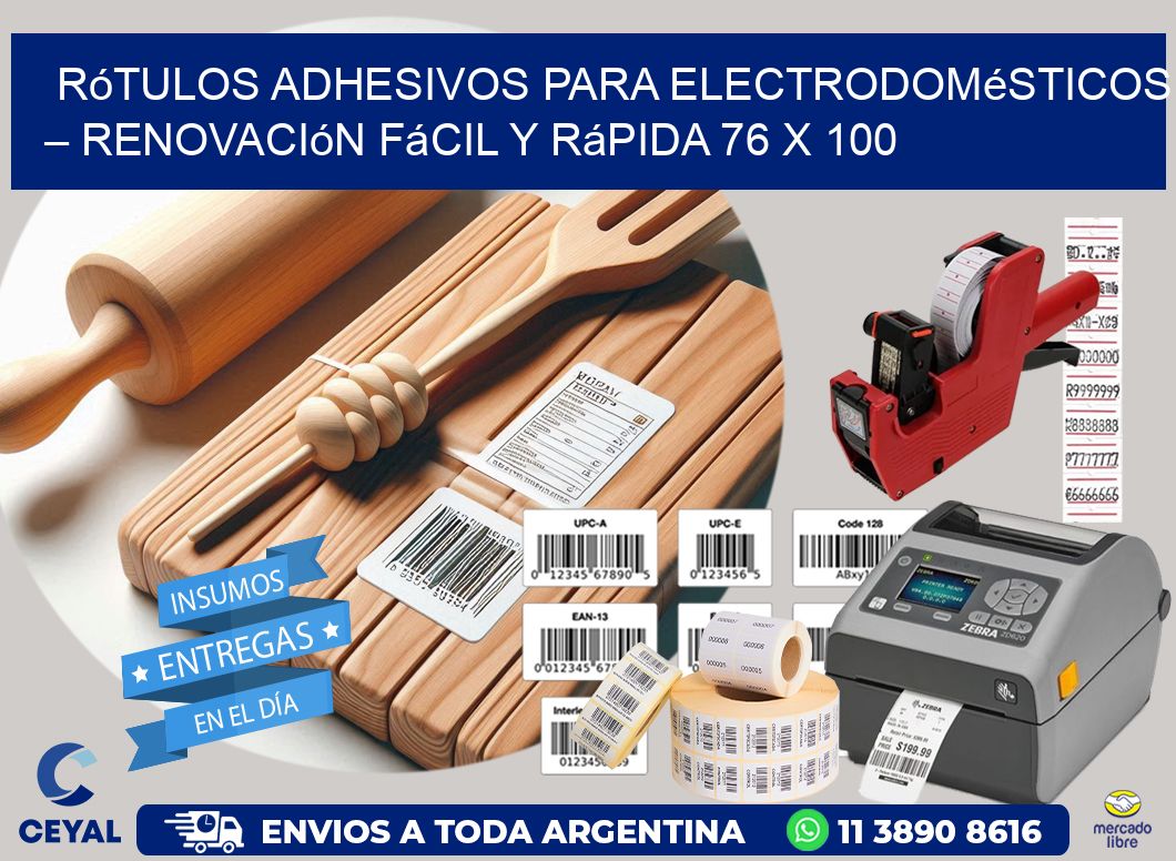 Rótulos Adhesivos para Electrodomésticos – Renovación Fácil y Rápida 76 x 100