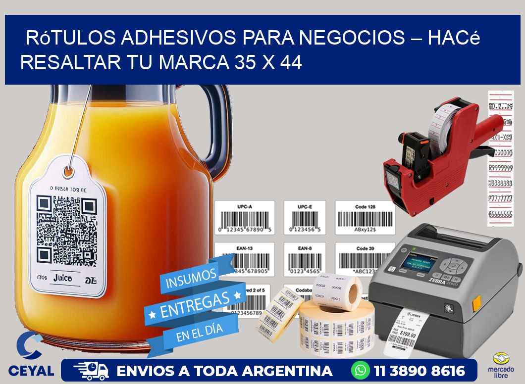 Rótulos Adhesivos para Negocios – Hacé Resaltar Tu Marca 35 x 44