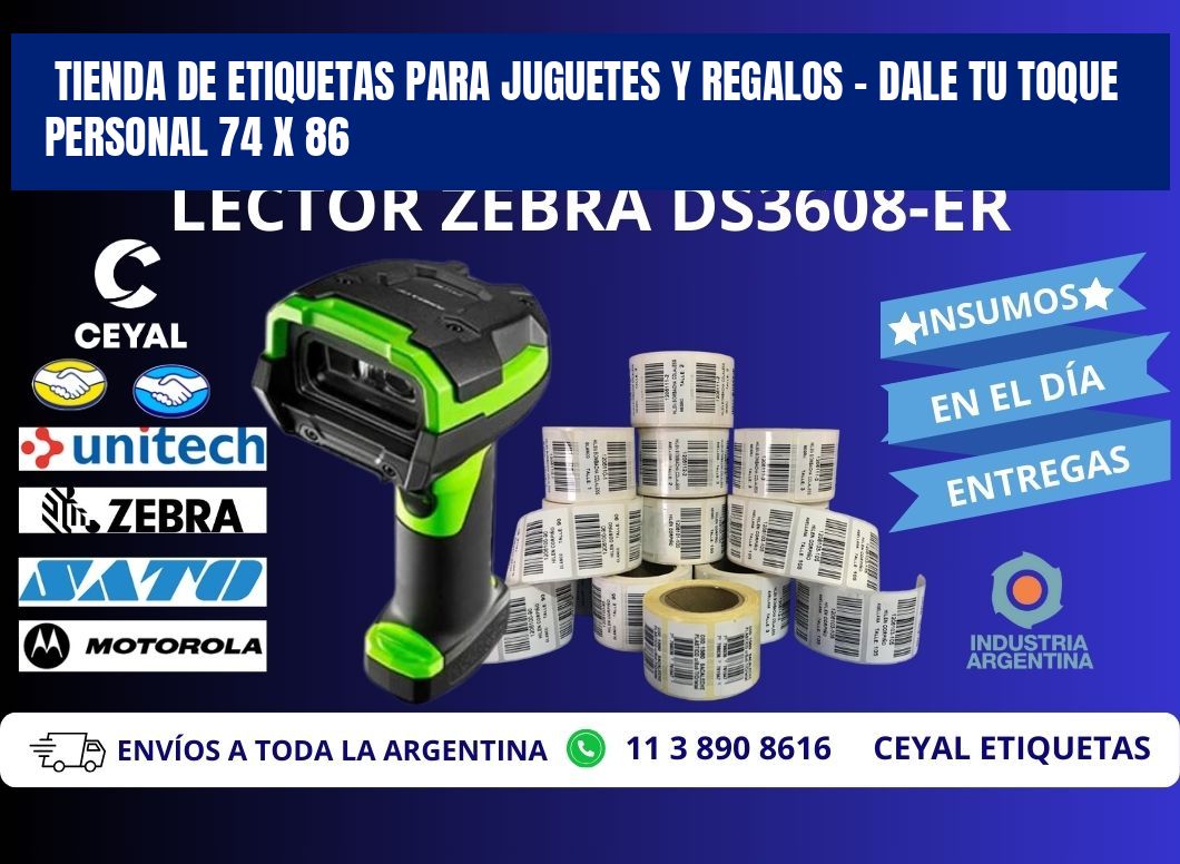 Tienda de Etiquetas para Juguetes y Regalos – Dale Tu Toque Personal 74 x 86